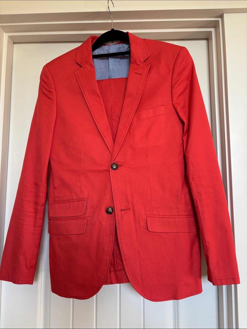 EDGE Red Two-Button Blazer & Pants Set